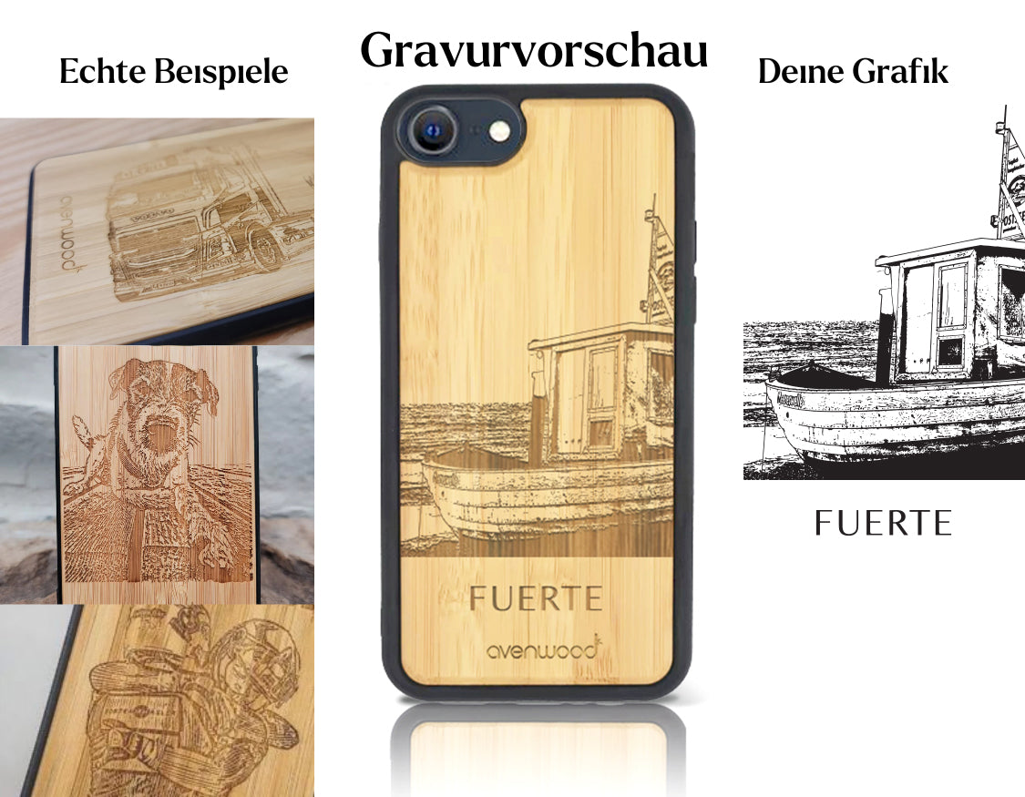 INDIVIDUELL Phone SE 2. Generation Bambus-Kunststoff