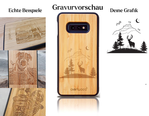 INDIVIDUELL Samsung Galaxy S10e Bambus-Kunststoff