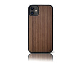 Étui portefeuille en noyer pour iPhone 11