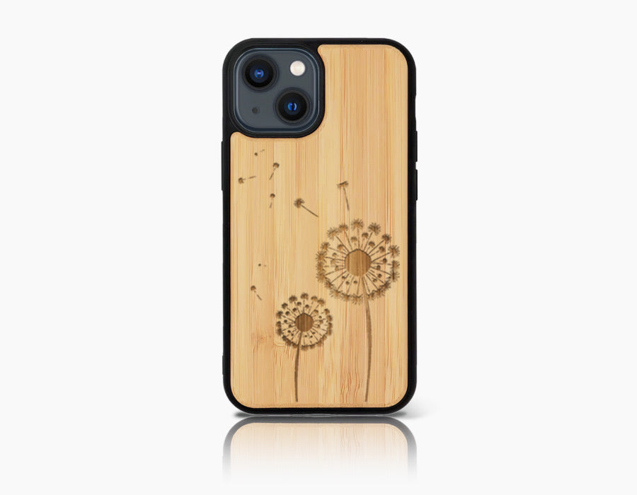 Coque bois-plastique DANDELION iPhone 13 Mini
