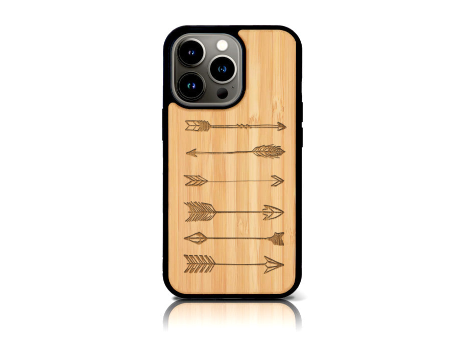Coque bois-plastique ARROWS iPhone 13 Pro