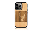 Coque bois-plastique iPhone 13 Pro DEER