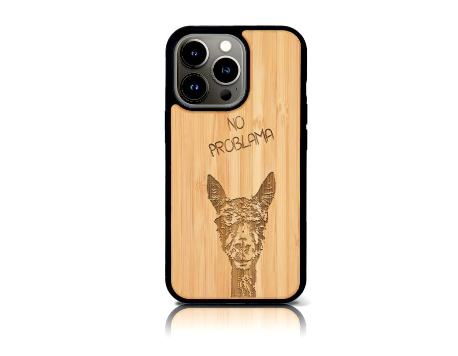 LAMA iPhone 13 Pro Holz-Kunststoff Hülle