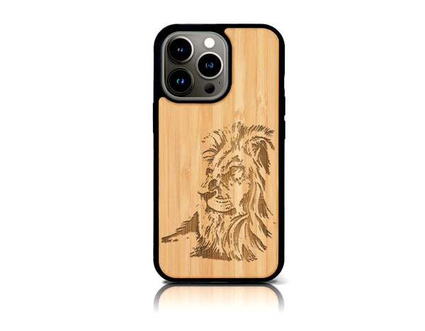 LÖWE iPhone 13 Pro Holz-Kunststoff Hülle