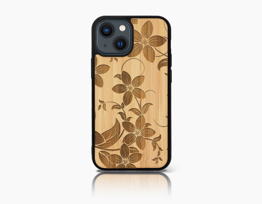 SUMMERFLOWER iPhone 13 Mini Holz-Kunststoff Hülle