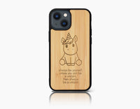 Thumbnail for UNICORN iPhone 13 Mini Holz-Kunststoff Hülle
