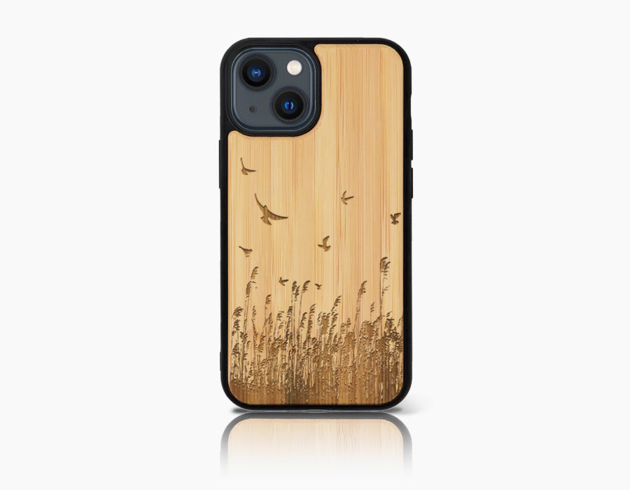 VÖGEL iPhone 13 Mini Holz-Kunststoff Hülle