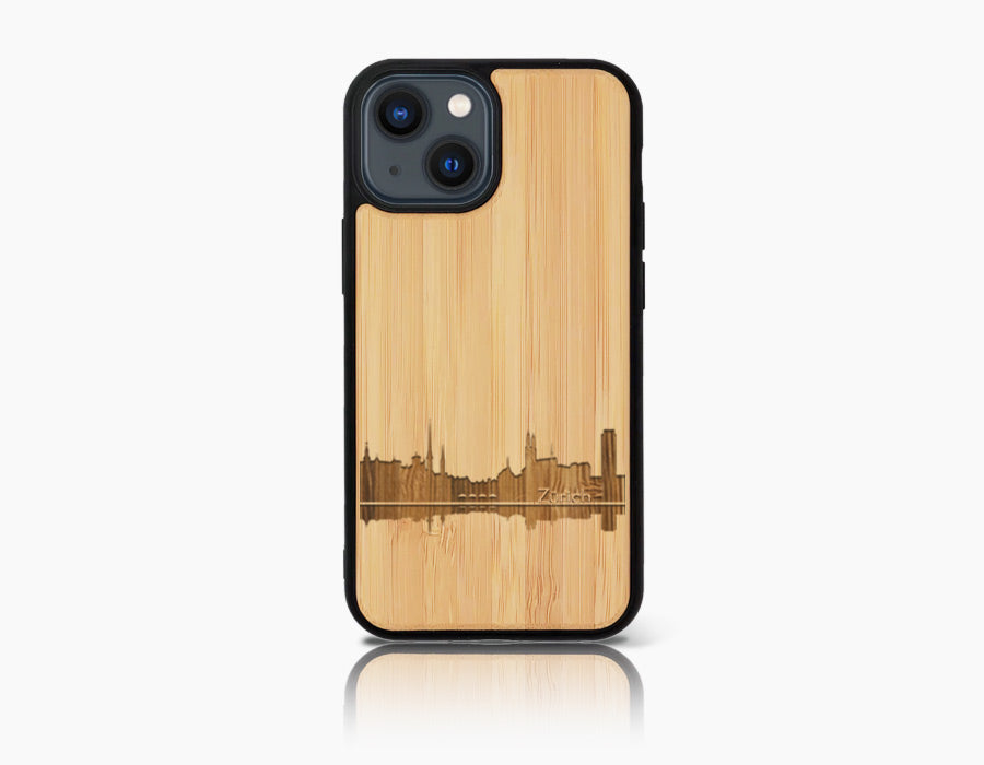 ZÜRICH iPhone 13 Holz-Kunststoff Hülle
