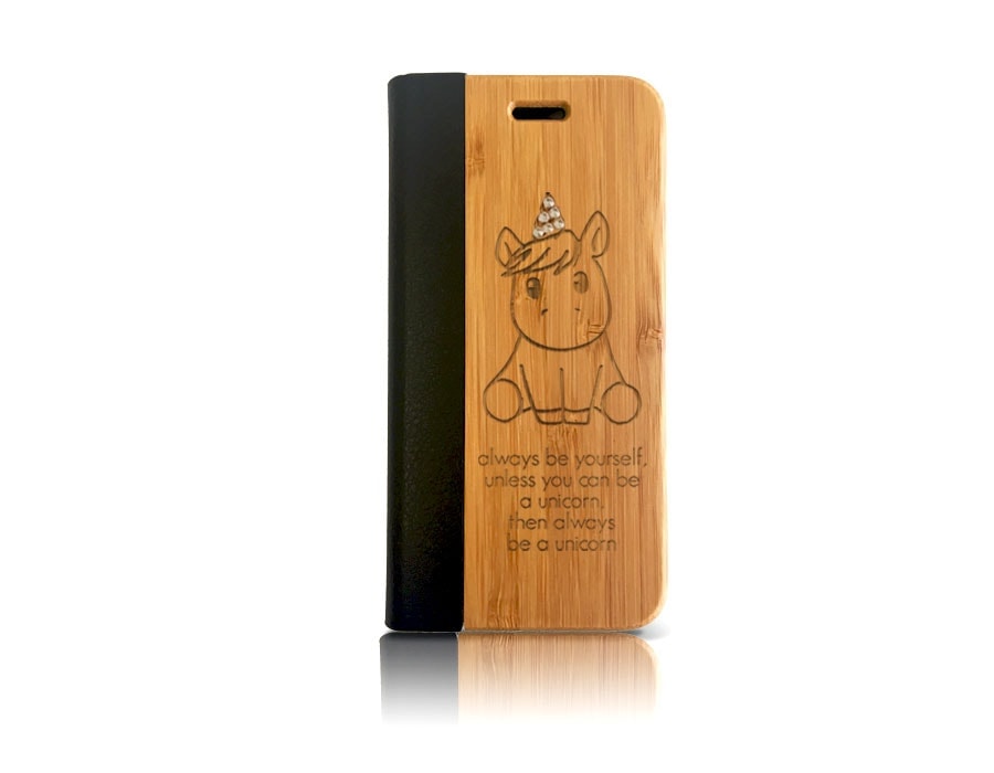 "Unicorn Swarovski" Samsung Galaxy S7 edge Flipcase