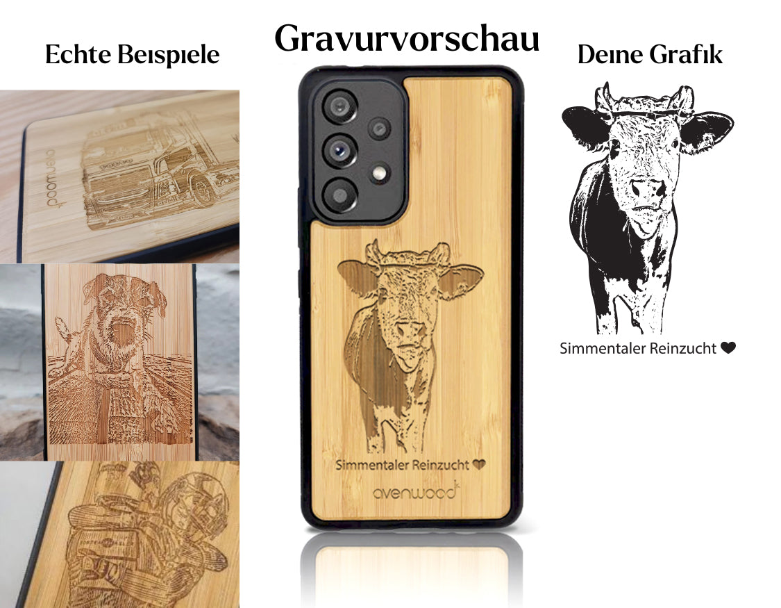 INDIVIDUELL Samsung Galaxy A53 Bambus-Kunststoff