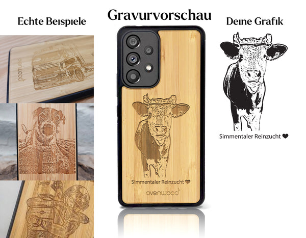 INDIVIDUELL Samsung Galaxy A53 Bambus-Kunststoff