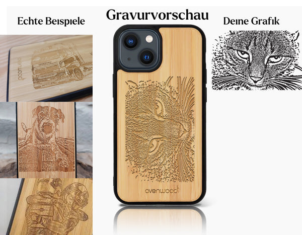 INDIVIDUELL iPhone 15 Pro Max Bambus-Kunststoff