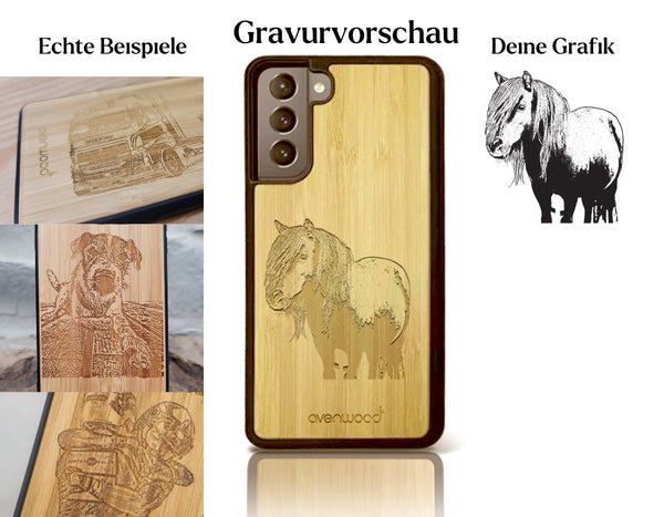 INDIVIDUELL Samsung Galaxy S21 Bambus-Kunststoff