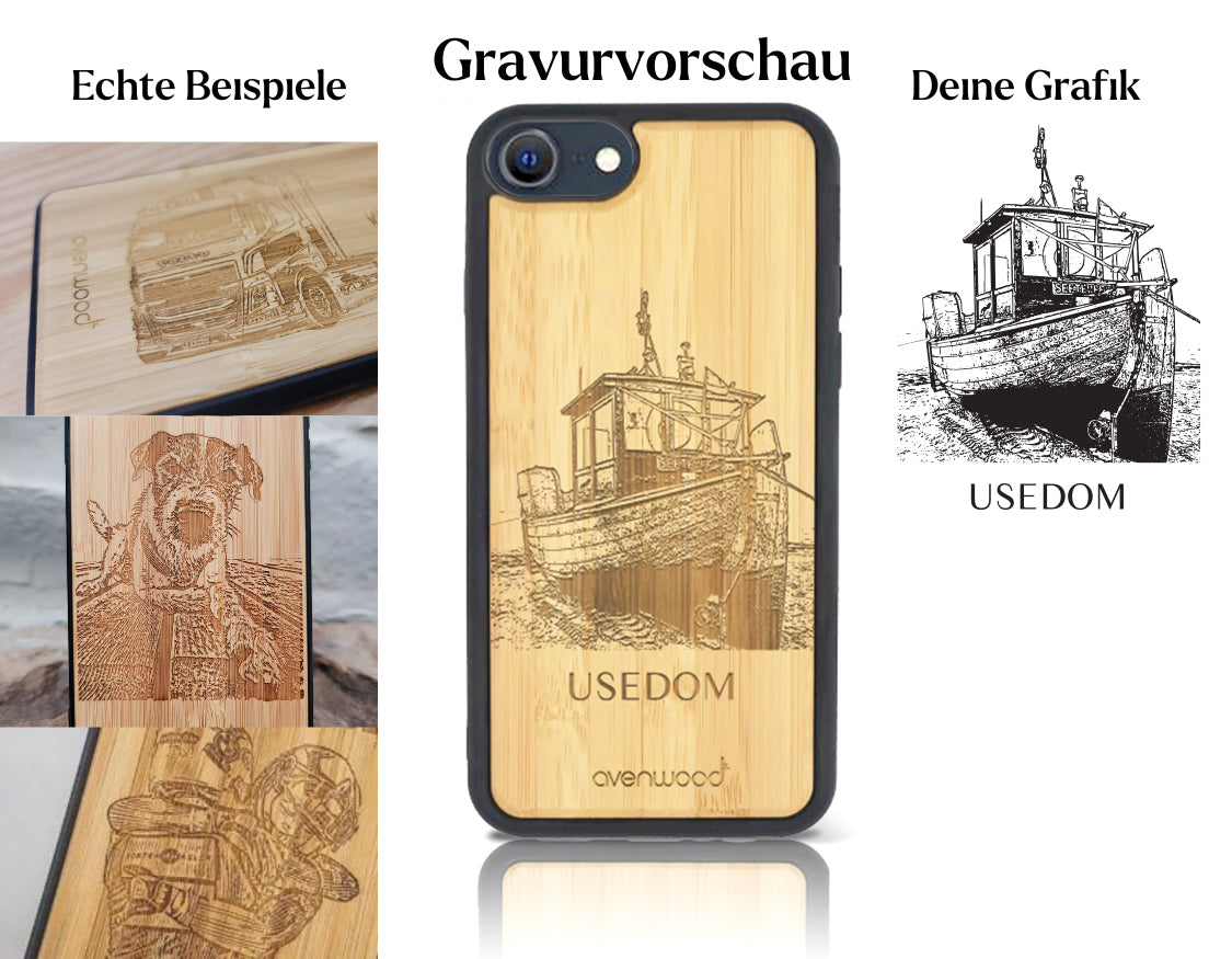 INDIVIDUELL Phone SE 2. Generation Bambus-Kunststoff