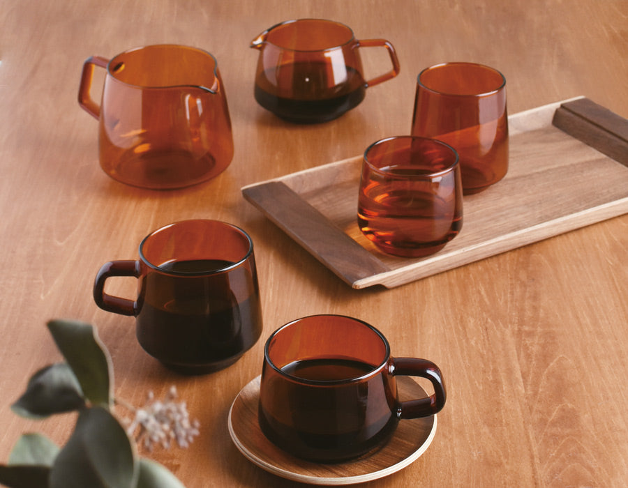 KINTO SEPIA Trinkglas 270ml Amber (4er Set)