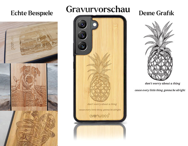 INDIVIDUELL Samsung Galaxy S21 Bambus-Kunststoff