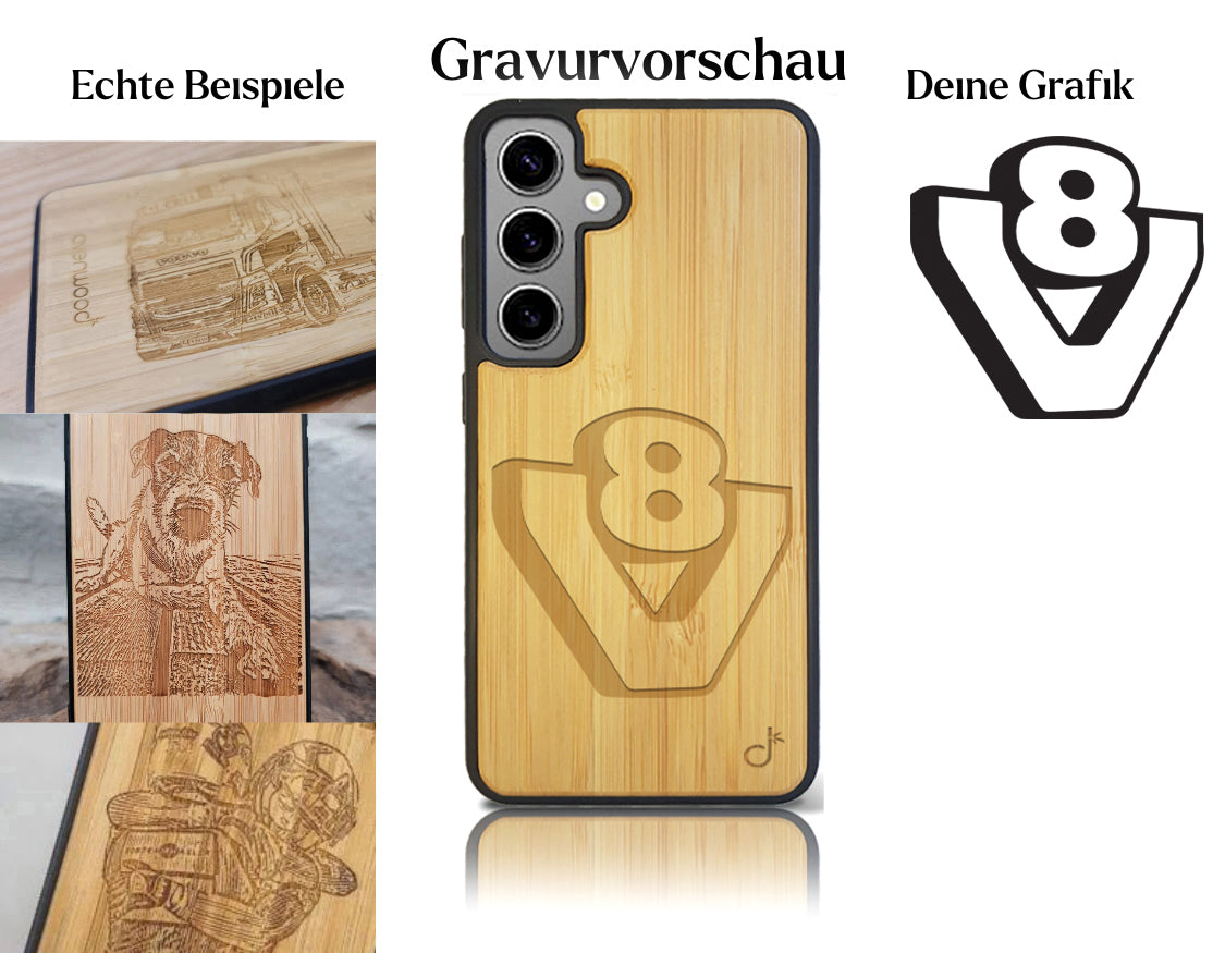 INDIVIDUELL Samsung Galaxy S24 Bambus-Kunststoff