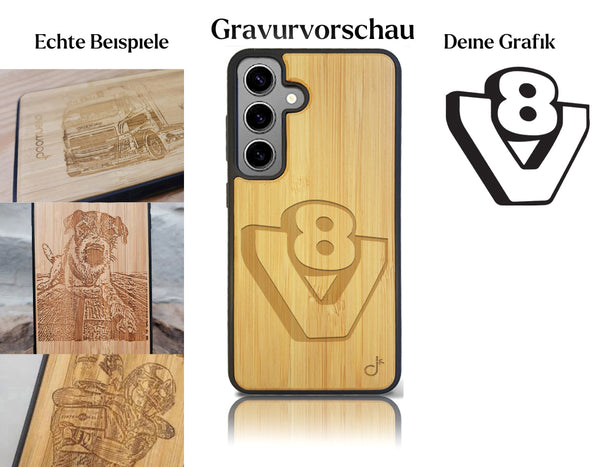 INDIVIDUELL Samsung Galaxy S24 Bambus-Kunststoff